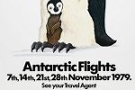 Air New Zealand poster from 1979 for sightseeing trips to Antarctica. Source: New Zealand History Online.